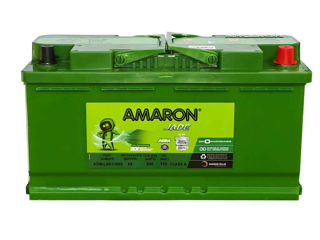 AMARON DIN95L AGM – ADVANCED AGM BATTERY FOR START-STOP, LUXURY & HIGH-ELECTRICAL-LOAD VEHICLES